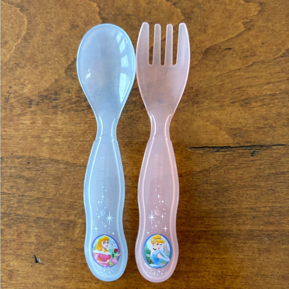 Disney princess fork & spoon